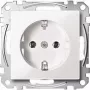 Toma de corriente Merten MEG2301-0419 CEE 7/3, blanco, termoplástico, 250 V 16 A