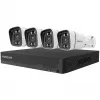 Foscam FNA108E-B4-2T Sistema de videovigilancia Blanco 4x cámara PoE Bullet 4K, 1x NVR 8 canales