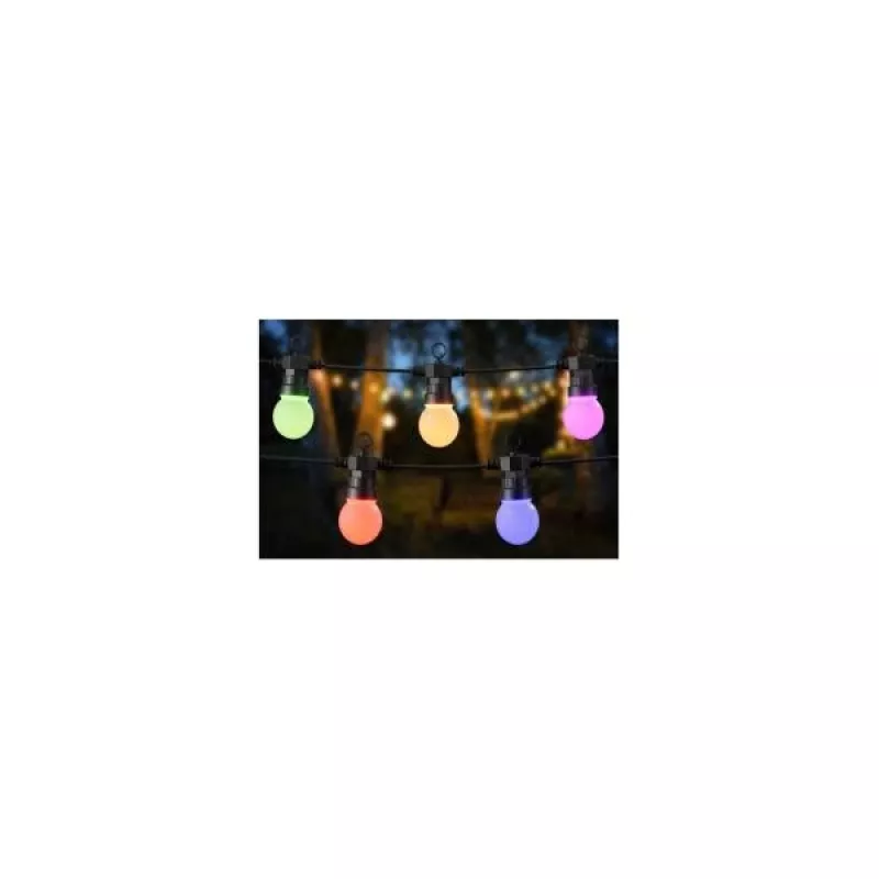 WOOX R5195 Guirnalda de luces decorativa inteligente 9m RGB+CCT, Google Assistant y Amazon Alexa, IP65
