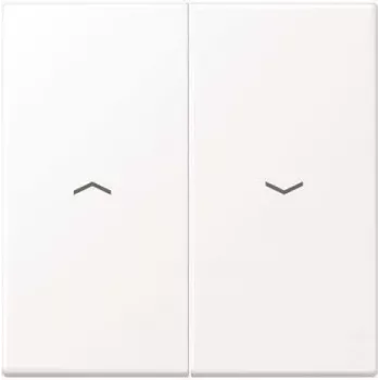Marco de cubierta Jung LS995PWWM, sin tornillos, plástico, marco simple, blanco