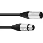 Cable XLR PSSO de 3 pines, cable de audio simétrico, 5 m, conector Neutrik