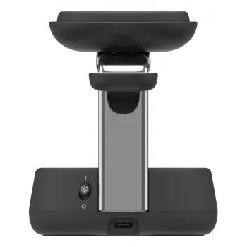 Cargador de interior Belkin UltraCharge Pro 25W Qi2 3en1 Cargador magnético Charcoal