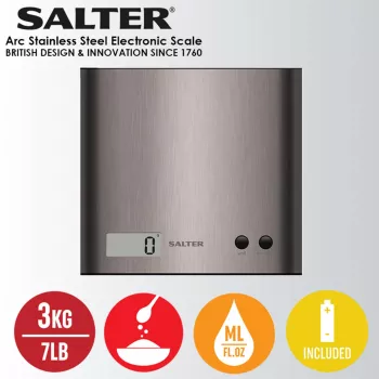 Báscula de cocina Salter 1087 SSDRCEU16 Pro plateada