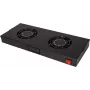 ROLINE 26.21.0304 unidad de ventilación de 19", 2 ventiladores, ON/OFF, negro
