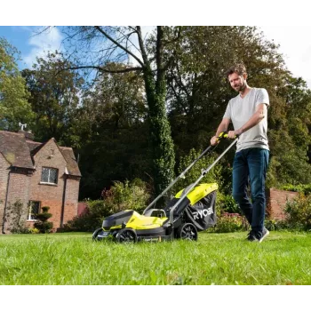 Ryobi RLM18X33B40 Cortacésped de empuje a batería negro, verde