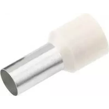 Cimco 187107 Terminal de empalme 0,5 mm² parcialmente aislado Blanco 100 uds. (187107)
