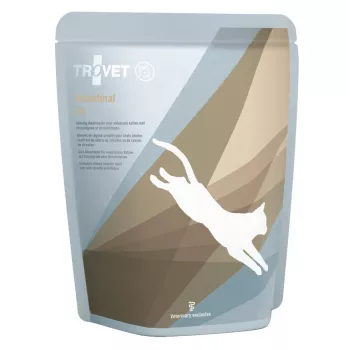Comida húmeda para gatos TROVET Intestinal FRD 85 g – dieta veterinaria para apoyo intestinal, pollo, proteína 8 %, grasa 5 %, humedad 80 %