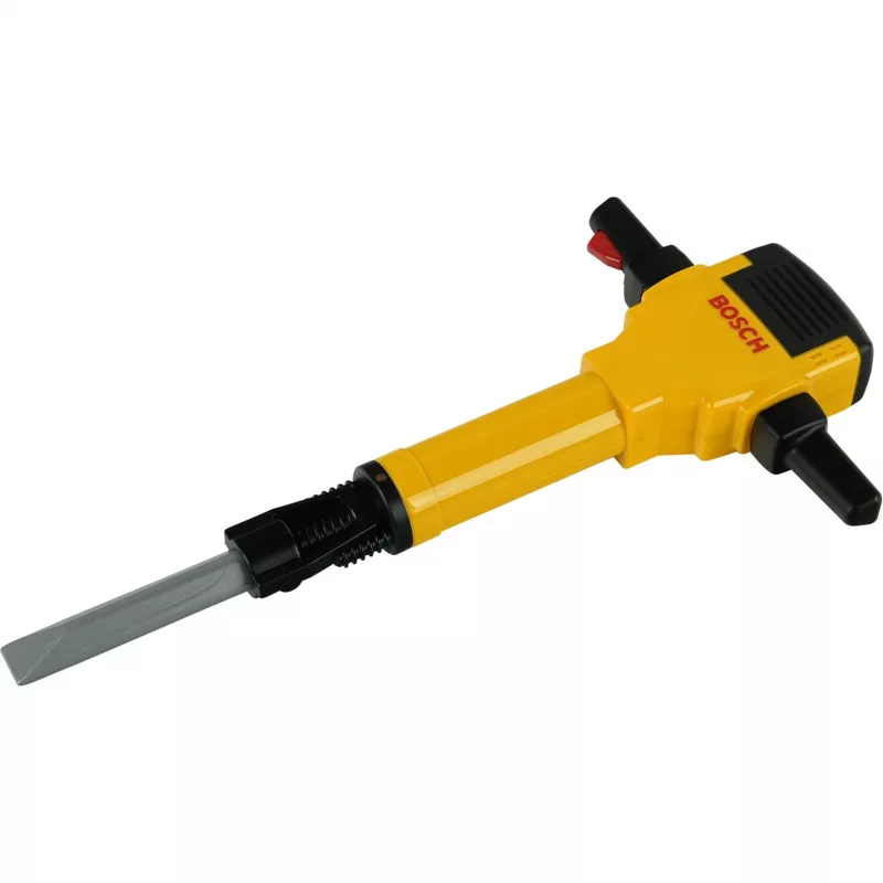 Theo Klein 8405 Martillo demoledor Bosch I a pilas con movimiento de subida y bajada de la broca I con sonido de motor y luz intermitente I medidas: 28 cm x 7 cm