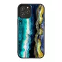 Funda protectora iKins para Apple iPhone 12 Pro Max — diseño ágata morada