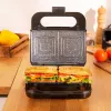 Cecotec Sandwichera | Rock’nToast 4in1 | 1000 W | Número de placas 4 | Negro