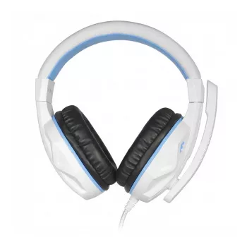 Steelplay HP44 auriculares gaming con cable, blanco/azul, PS5