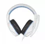 Steelplay HP44 auriculares gaming con cable, blanco/azul, PS5