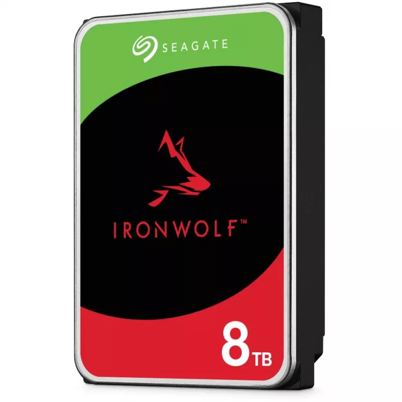 Pack SEAGATE NAS HDD 2x8TB IronWolf 7200rpm 6Gb/s SATA 256MB caché 8.9cm 3.5 pulgadas 24x7 CMR para sistemas NAS y RAID Rackmount BLK