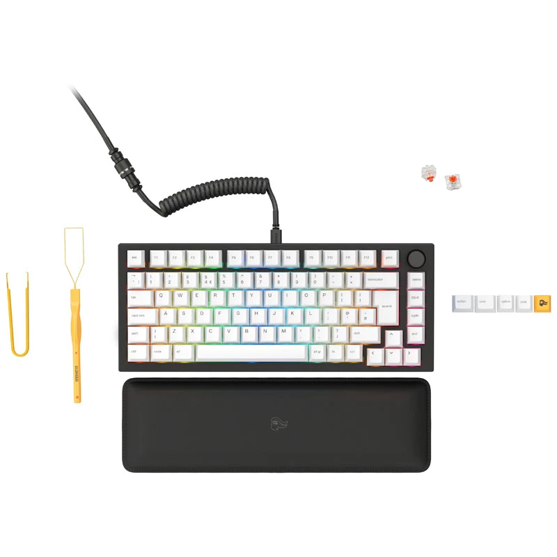 Teclado mecánico GLORIOUS GMMK PRO Prebuilt Edition USB-C retroiluminación QWERTY diseño ISO UK