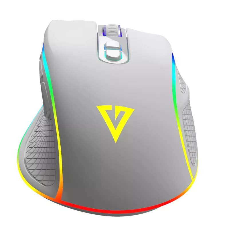 Ratón óptico con cable MODECOM Volcano Veles (blanco) — modelo M-MC-VELES-200
