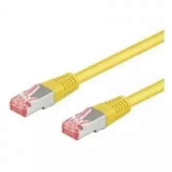 Wentronic Goobay Cable de red CAT 6, S/FTP (PiMF), amarillo, 7,5 m - LSZH libre de halógenos, cobre (68304)