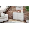Cómoda top e shop K120 BIEL 2X3, 6 cajones, blanco, 750×400×1200 mm, aglomerado