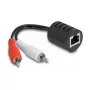 DeLOCK 87857 cable de audio 2 x RCA RJ-45 negro rojo blanco