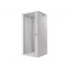 Armario de instalación de pared Lanberg 19'' 27U 600x600 mm gris (puerta de cristal)