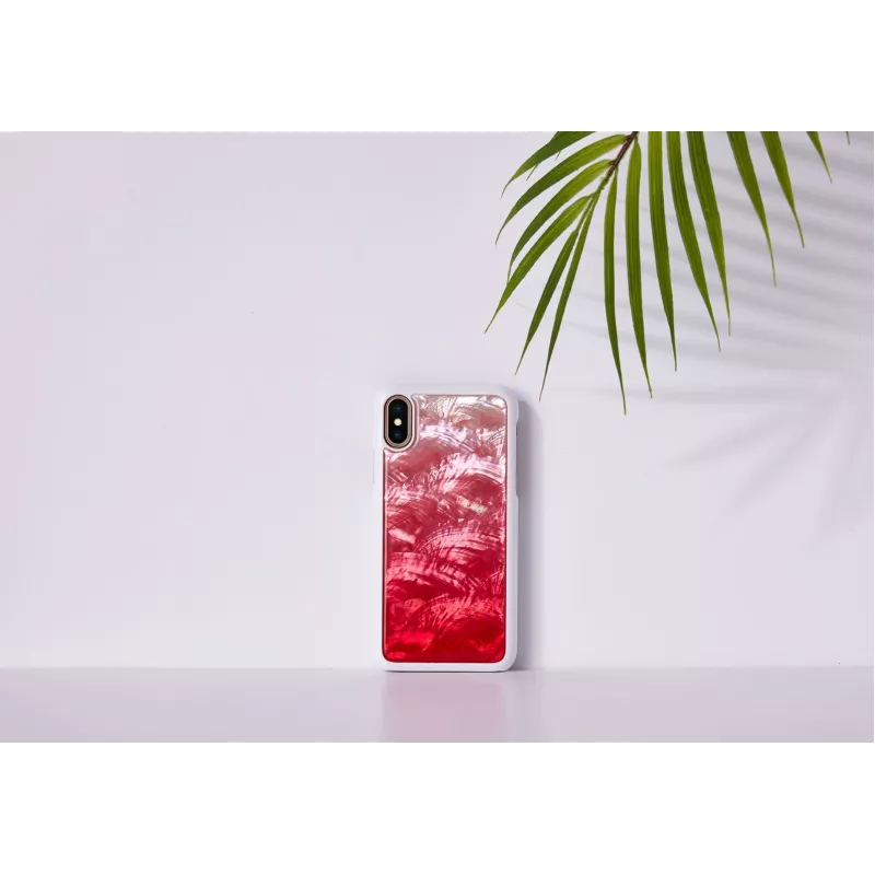 Funda para móvil iKins para iPhone XS / iPhone X — funda protectora Pink Lake White