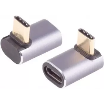 Adaptador USB-C ShiverPeaks 14-05037 4.0 ángulo de 90°, conector macho USB-C en ángulo recto