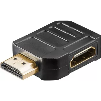 Goobay Adaptador en ángulo HDMI™ 270° horizontal, 8K @ 60 Hz, Gold-Plated (65750)