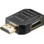 Goobay Adaptador en ángulo HDMI™ 270° horizontal, 8K @ 60 Hz, Gold-Plated (65750)