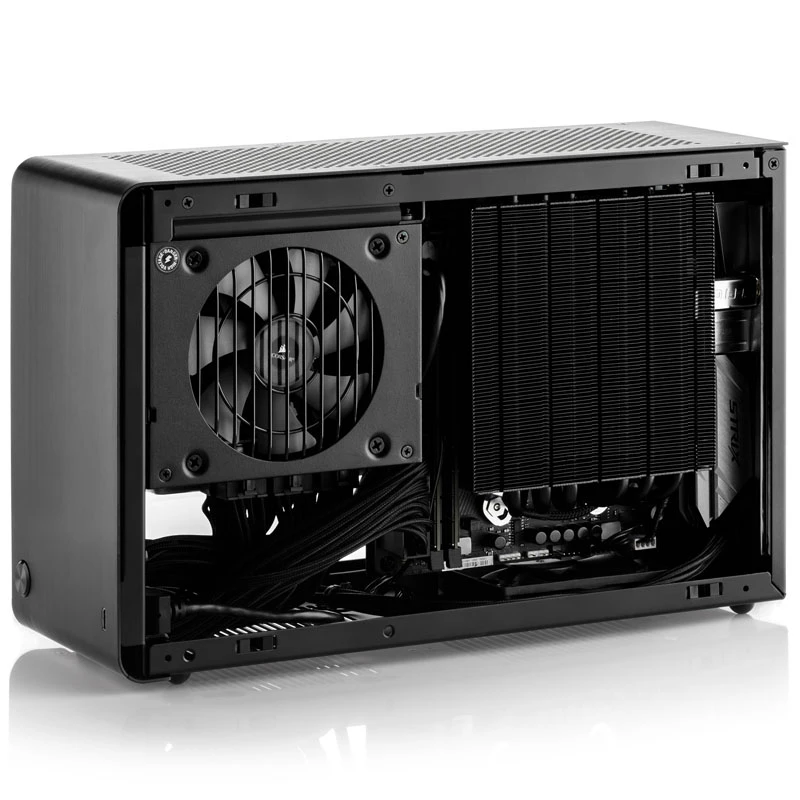 DAN Cases A4-SFX V4.1 - Plata + Alpenföhn Negro Ridge - 120 mm