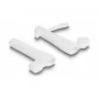 DeLOCK tapa antipolvo para conector macho USB Type-C y conector macho Apple Lightning set de 2 blanco