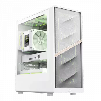 Caja Gamemax | AERIS 330 MW | blanca | Mini-Tower | fuente de alimentación no incluida