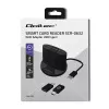 Lector de tarjetas inteligentes Qoltec 50632 USB 2.0 negro cable de 1m