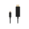 Cable adaptador de vídeo LANBERG CA-CMHD-10CU-0030-BK, USB Type-C a HDMI 2.0, 3 m, 18 Gbit/s, 4K