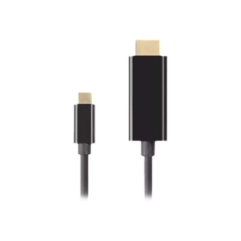 Cable adaptador de vídeo LANBERG CA-CMHD-10CU-0030-BK, USB Type-C a HDMI 2.0, 3 m, 18 Gbit/s, 4K