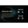 Linterna frontal Nitecore HU2000, 10 LEDs, Batería de litio recargable por USB, Aluminio+Policarbonato, IP68 resistente al agua