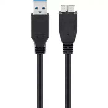 Cable USB-A a Micro-USB-B GOOBAY 95026 — 1,8 m, conector macho a conector macho, negro