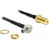 Cable coaxial DeLOCK 88487 TS-9 SMA 1,45m negro