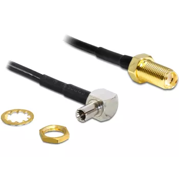 Cable coaxial DeLOCK 88487 TS-9 SMA 1,45m negro