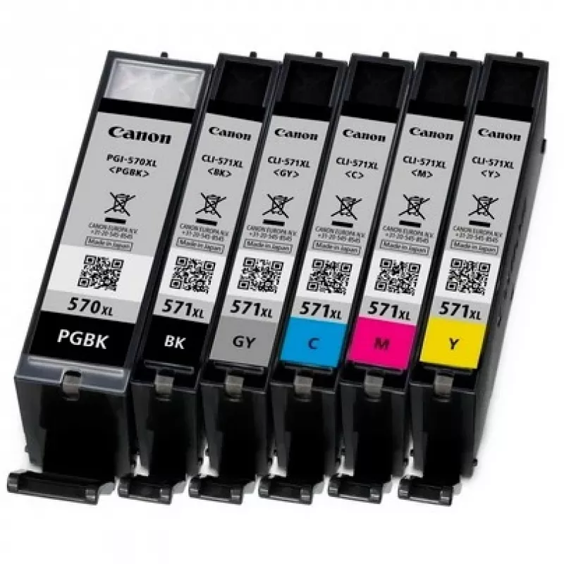 Cartucho de tinta Canon CLI-571GY XL 1 ud. Original High (XL) Yield Gris