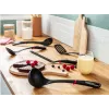 Cuchara para pasta Tefal K20602, silicona, resistente al calor hasta 220 °C, negra, mango TPR