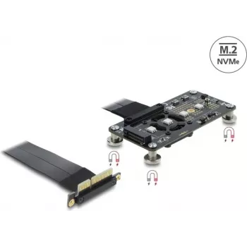 DELOCK Adaptador PCI Express 3.0 x4 a M.2 Key M, cable de 10 cm, modelo 64357