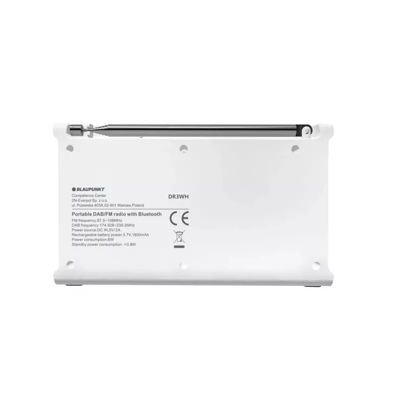 Radio portátil Blaupunkt DR3WH blanca