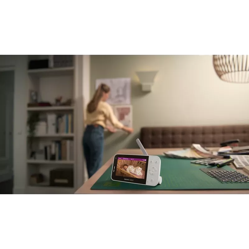Philips AVENT SCD953/26 Videovigilante para bebés 400 m Wi-Fi Gris, Blanco