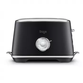 Tostadora Sage The Toast Select Luxe 2 rebanadas 1000 W negra, carcasa de acero inoxidable, control de tostado variable