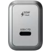 Cargador para dispositivos móviles Satechi ST-UC30WCM-EU — cargador universal de CA para interior con 1× USB-C, Negro/Plateado