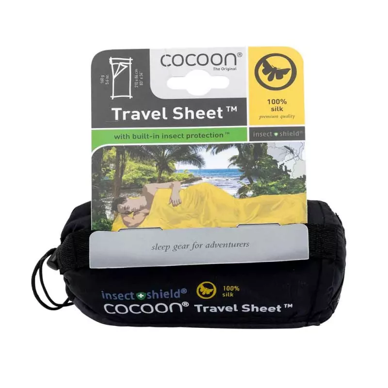 Cocoon TravelSheet saco de dormir rectangular seda gris