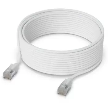 Cable de red Ubiquiti UACC-Cable-Patch-EL-C6A-12M-W RJ-45 Cat6a 12m transparente blanco