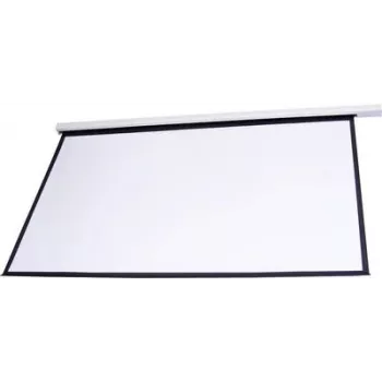 Pantalla de proyección EUROLITE 300 cm 16:9 modelo 80901163 para montaje en pared o techo
