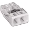 Wago 2273-202 conector/empalme de cables transparente, blanco