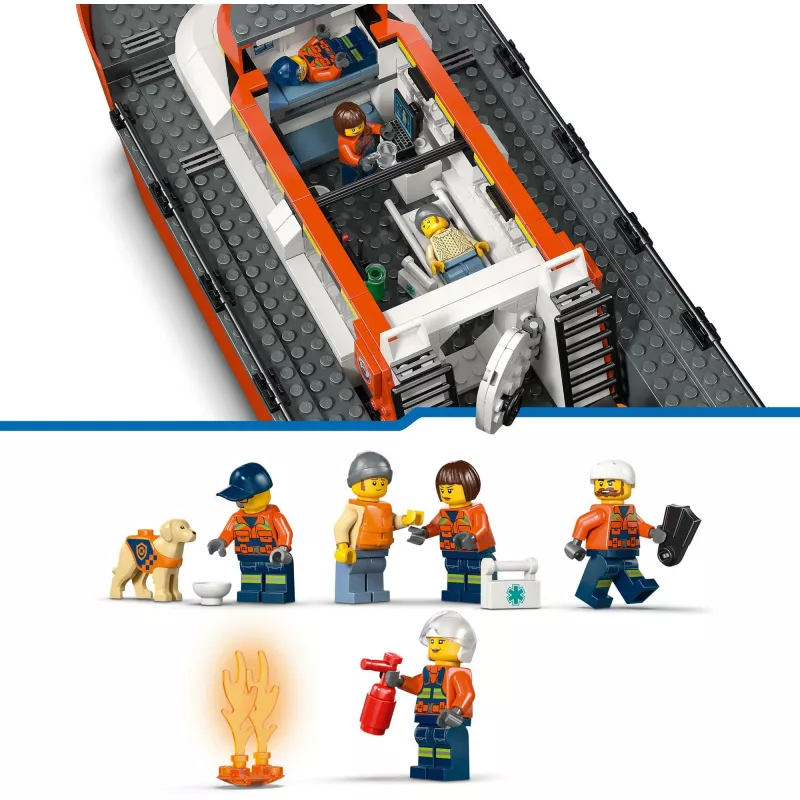 Blocks City 60504 Lancha de rescate y helicóptero de la Guardia Costera