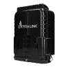Caja de terminación de fibra óptica Extralink Jennifer 16 hilos negra con conector